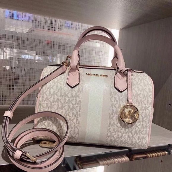 MK Bedford SM Duffle Satchel Crossbody Vanilla - Picture 7 of 8